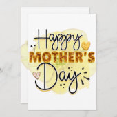 Gelukkige Moederdag Feestdagenkaart (Voorkant / Achterkant)