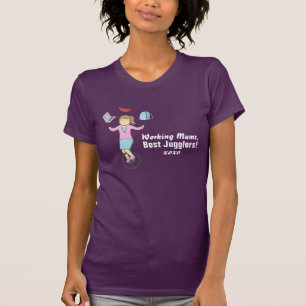 Gelukkige Moederdag - Gelukkige Jongleerster Moede T-shirt
