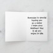 "GELUKKIGE MOEDERDAG IS" KAART (Binnen)