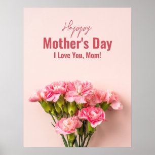 Gelukkige Moederdag Kaart Bloemen Moederdag Gift Poster