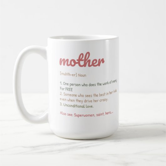 Gelukkige moederdag koffiemok (Links)