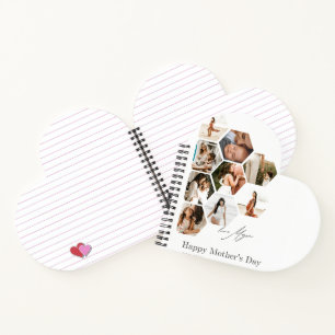 Gelukkige Moederdag Liefde Spiraal Notebook Notitieboek