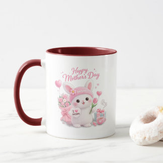 Gelukkige Moederdag - Lieve Konijn Liefde  Mok