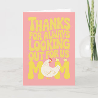 Gelukkige Moederdag Mama Kuikens Roze Geel Kaart