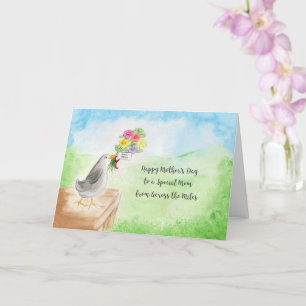 Gelukkige Moederdag, mama, over de grote afstand Kaart