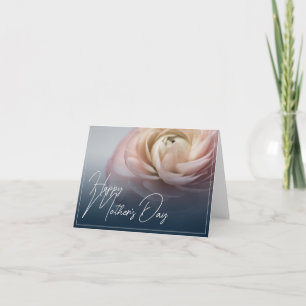 Gelukkige Moederdag met Big Pink Rose Bedankkaart