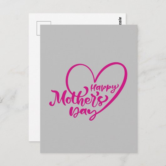 Gelukkige Moederdag met mijn liefde Briefkaart (Voorkant / Achterkant)