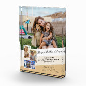 Gelukkige Moederdag Moderne Fotocollage Display Fotoblokken (Rechts)