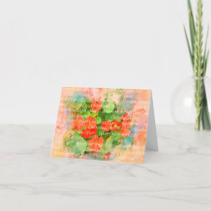 Gelukkige Moederdag Oma Waterverf Bloemen Kaart