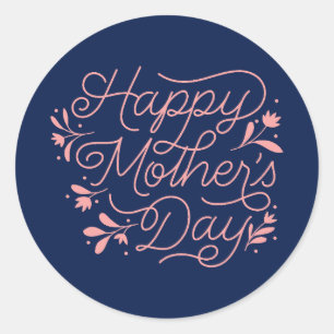 Gelukkige Moederdag Ronde Sticker