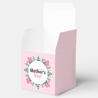 Gelukkige Moederdag Roze Tulpen Bedankdoosjes