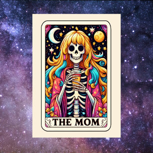Gelukkige Moederdag Skelet De Moeder Tarot Kaart