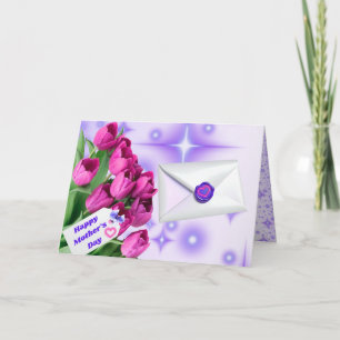 Gelukkige Moederdag Tulpen Kaart