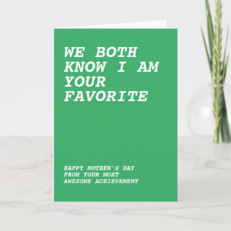 Gelukkige Moederdag Van Je Geweldige Kind Kaart