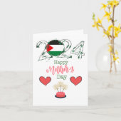Gelukkige Moederdag Wenskaart "Palestina" Kaart (Gele Bloem)