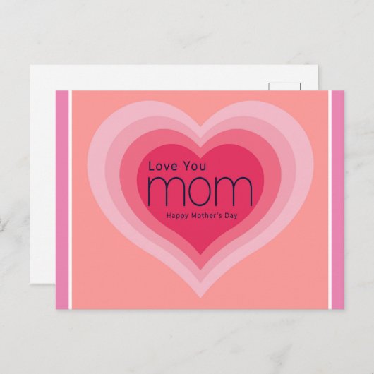 gelukkige moeders dag briefkaart (Voorkant / Achterkant)