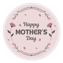 Gelukkige moeders dag lichtroze