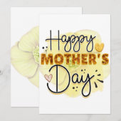 Gelukkige Moedersdag Feestdagenkaart (Voorkant / Achterkant)