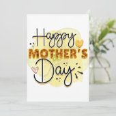 Gelukkige Moedersdag Feestdagenkaart (Staand voorkant)