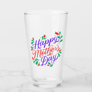 Gelukkige moedersdag glas