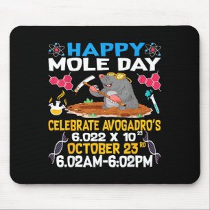 Gelukkige Molendag Op 23 Oktober Chemie Liefhebben Muismat