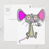 Gelukkige Muis Briefkaart (Voorkant / Achterkant)