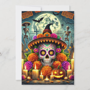Gelukkige Muismatten Halloween Kaart