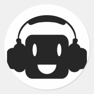 Gelukkige_Muziek Ronde Sticker