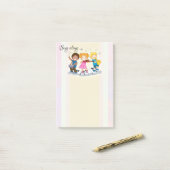 Gelukkige muziekleraar post-it-briefjes post-it® notes (Op bureau)