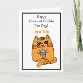 Gelukkige Nationale Bubble Tea Dag - 30 april Kaart (Voorkant)