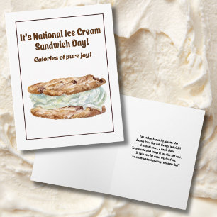 Gelukkige Nationale Ijs-Sandwich Dag 2 Augustus Kaart