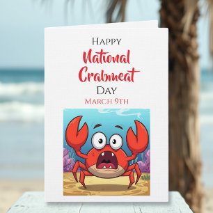 Gelukkige Nationale Krabbetjesdag 9 maart Kaart