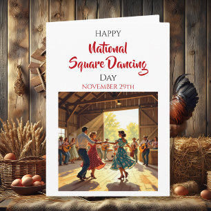 Gelukkige Nationale Square Dance Dag 29 nov Kaart
