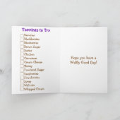 Gelukkige Nationale Wafeldag Week Kaart (Binnen)