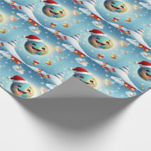Gelukkige nieuwe planeet! Cadeaupapier