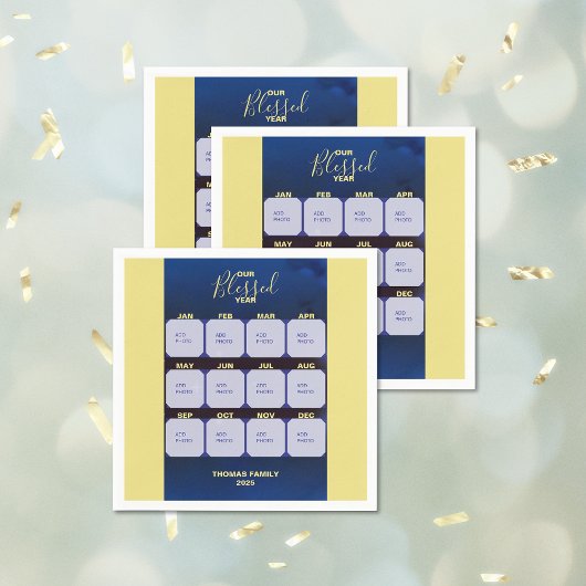 Gelukkige Nieuwjaar Gezegend Jaar Foto Servet