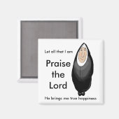 Gelukkige non magneet (Voorkant / Achterkant)