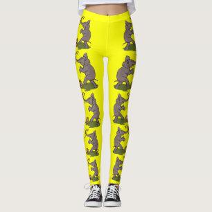 gelukkige olifant die met touw en bal speelt leggings
