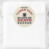 Gelukkige onafhankelijkheidsdag grappig 4 juli ronde sticker (Tas)