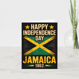 Gelukkige onafhankelijkheidsdag Jamaica 1962 vieri Kaart
