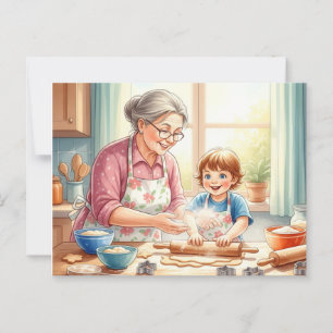 Gelukkige opa en oma dag ansichtkaart briefkaart