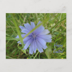 Gelukkige paasblauwe kaart