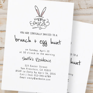 Gelukkige Paasbrunch en Eierjacht Kaart