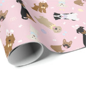 Gelukkige Paashonden Cadeaupapier (Rol Hoek)