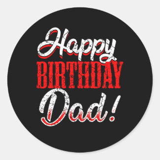 Gelukkige papa papa vader baby ronde sticker