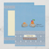 Gelukkige Pascha kaart met envelop (Voorkant / Achterkant)