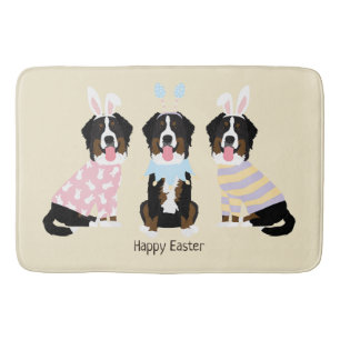 Gelukkige Pasen Berner Berg Honden Badmat
