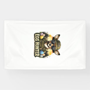Gelukkige Pasen Camo Grappig Jagen Jongens Mannen  Spandoek