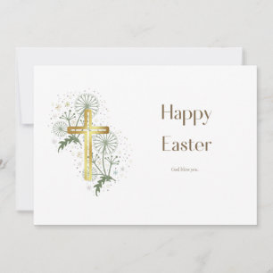 Gelukkige Pasen Christelijke Kaart
