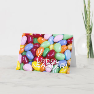 Gelukkige Pasen Jellybeans Feestdagen Kaart